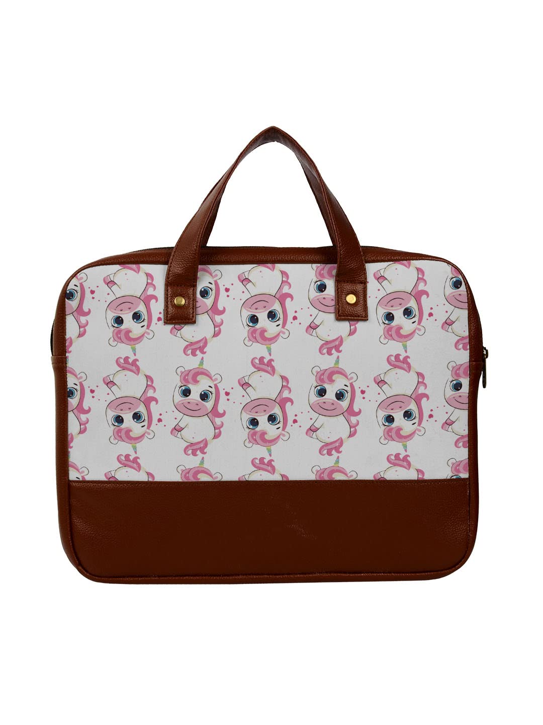 Crazyify Multi Unicorn Printed Leather Laptop Bag For Men & Women | Leather Laptop Bags/Briefcase with Screen Size Up to 15.6 Inch (B0B46FXYLV) Amazon Price History, Amazon Price Tracker