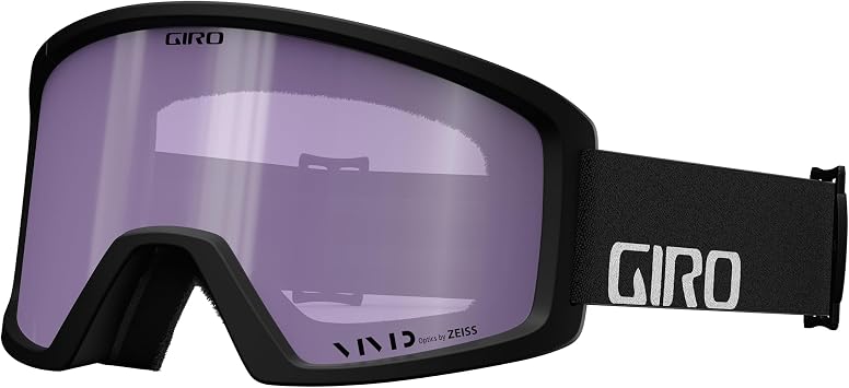 Giro Blok Ski Goggles - Snowboard Goggles for Men & Youth - Black Wordmark Strap with Vivid Apex Lens