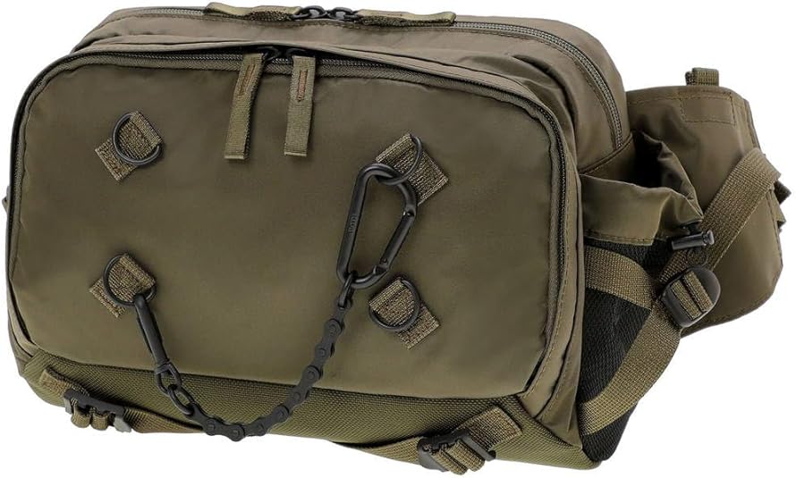 極美品】吉田カバンPOTR RIDE WAISTバック／オリーブグリーン耐水 RIDE