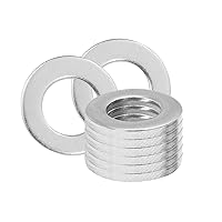 Vista 24 de Arandelas planas de acero inoxidable de 1" - Diámetro exterior de 2", arandelas de acero inoxidable 304 (18-8), arandelas de metal para tornillos