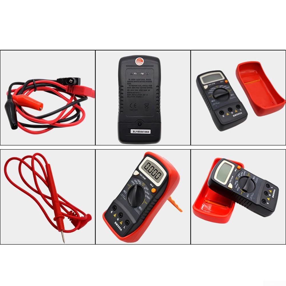 MH15 Digitaler Isolationswiderstandsprüfer mit LCD-Display, 100V/250V/500V/1000V Megohmmeter, 6000 Count Ohm Meter zur Messung von DC/AC Spannung, Widerstand,