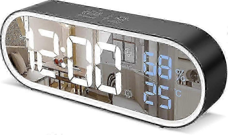 Horloge de bureau intelligente à design moderne avec plusieurs sonneries configurables