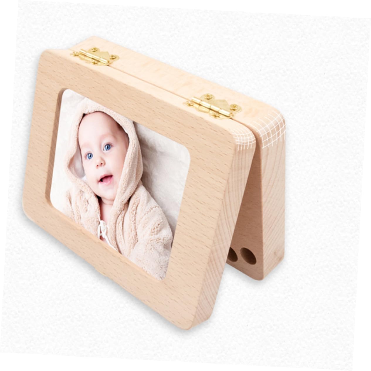 Baby Teeth Souvenir Box Handmade Wood Hair Tooth Storage Perfect Kids Boys Girls Keepsake