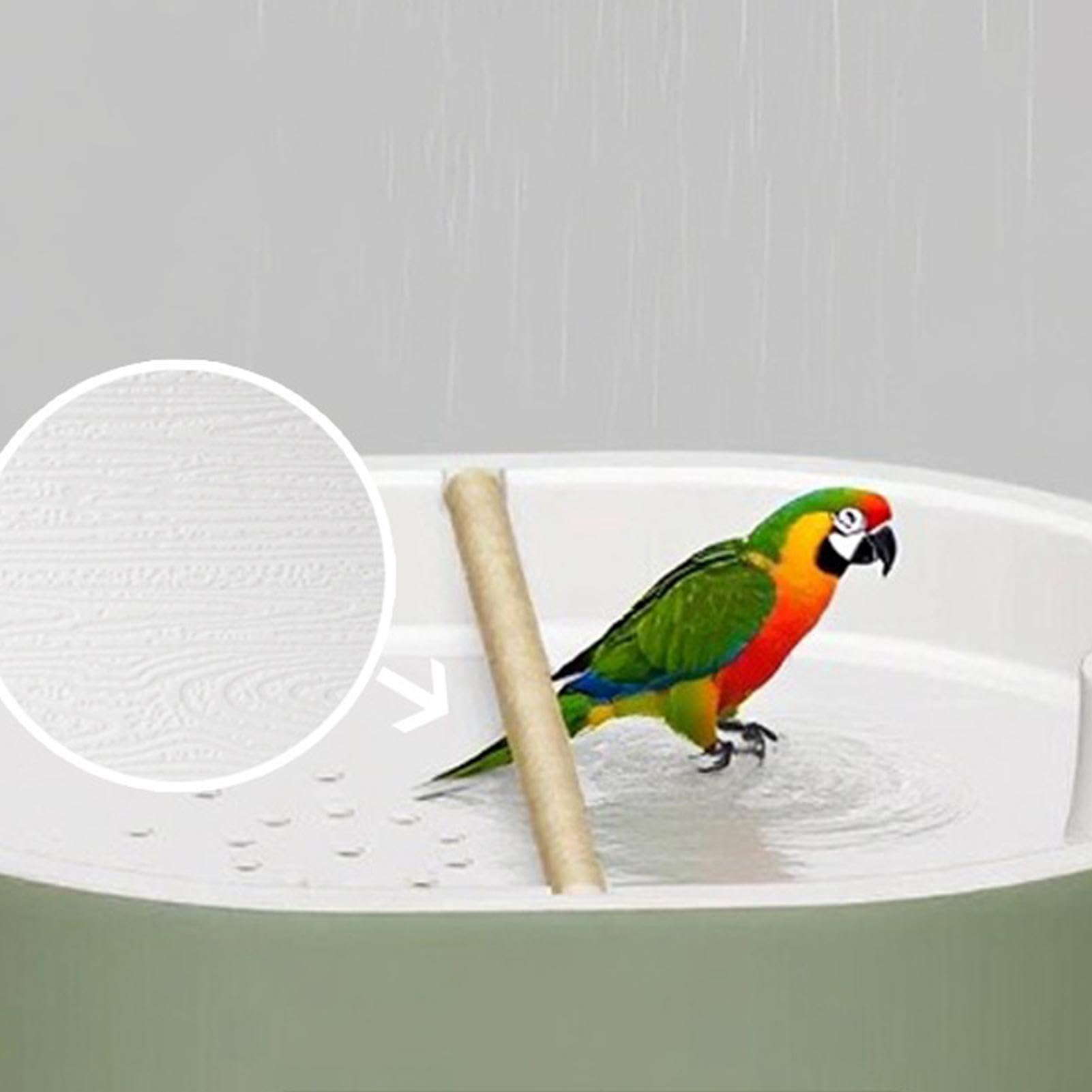 Łazienka dla papug Fontanna na Ptasią Klatkę | Deszczownica dla Ptaszków dla Papug, Nimf, Konur, Amazonek, Kolibrów – do Domu, na Balkon