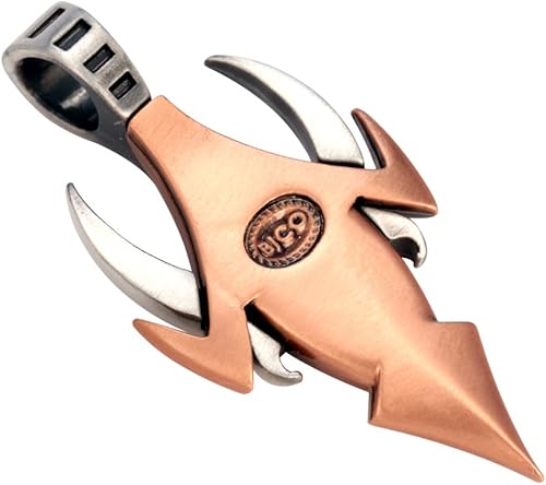 Miniatura 2 de Colgante Bico Maschio (TT8) - Masculino, a Bull - Plata con acabado en latón, cobre o negro