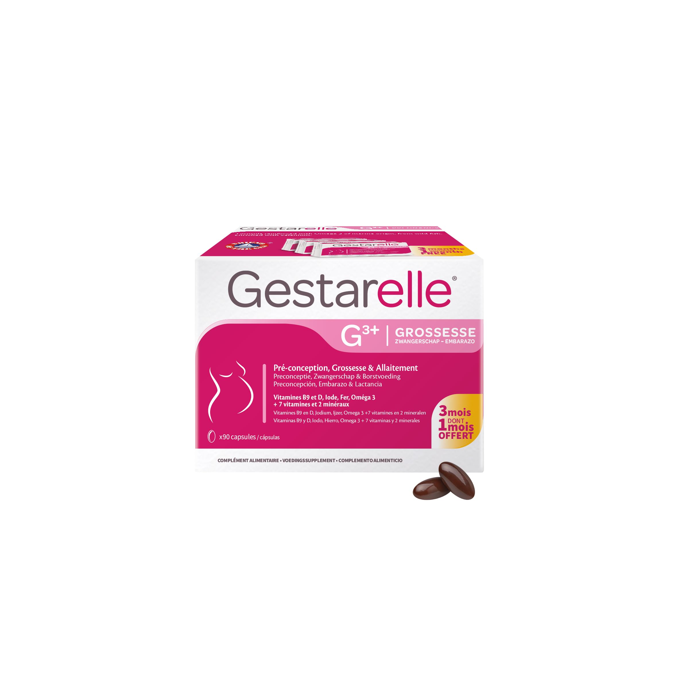 Iprad Gestarelle G3+ Grossesse Pré-conception Allaitement 90 capsules