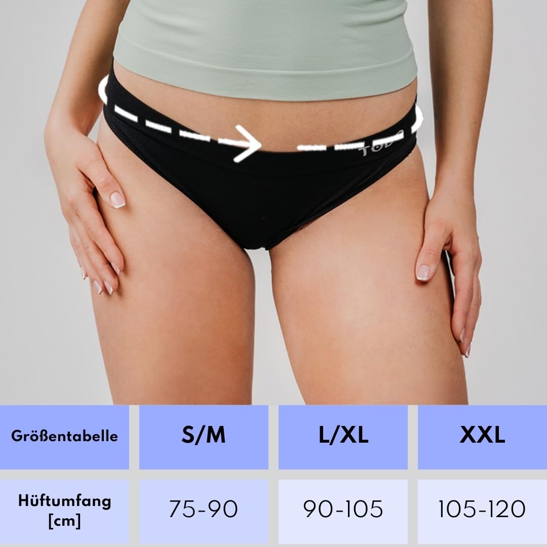 TODO 37% Merino Unterhose Damen - kratzt Nicht. Elastische Sport Merino Slip Damen. Atmungsaktive Unterwäsche Merino (Gr. S-XXL)