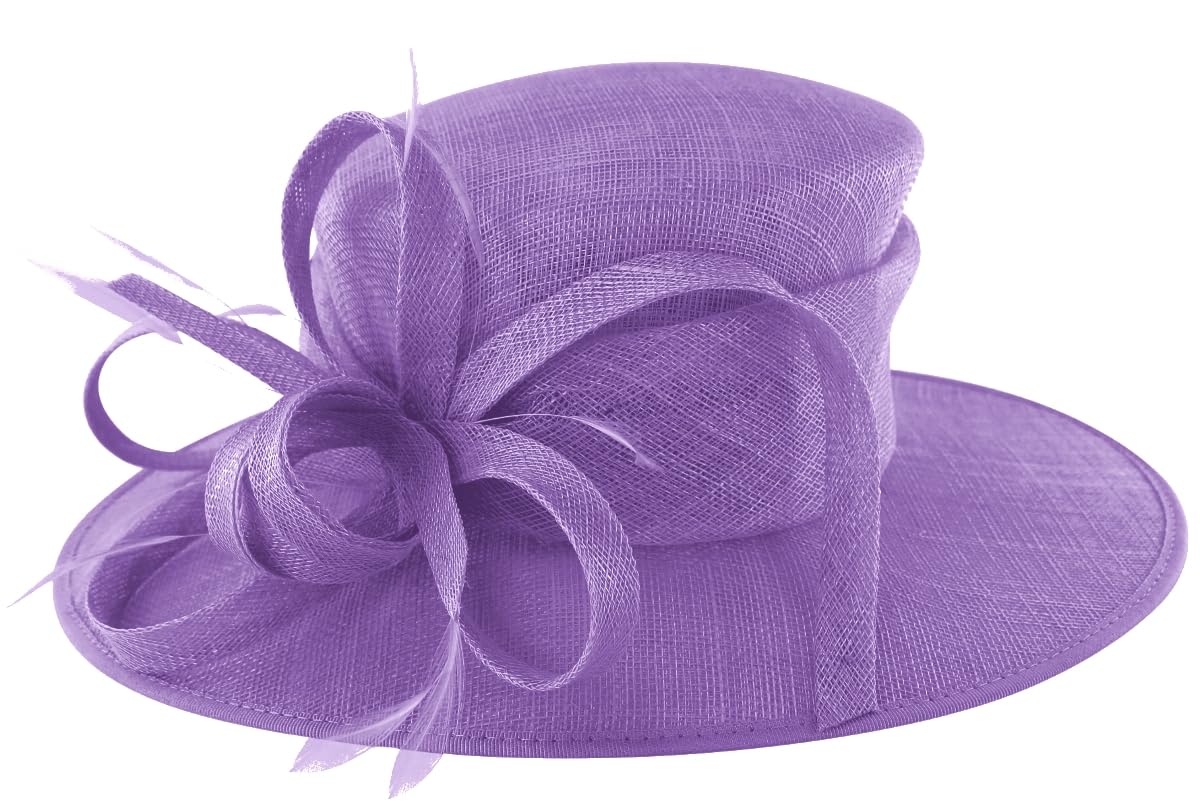 Failsworth Women's Violet Sinamay Loops Events Hat - Medium (57Cm)
