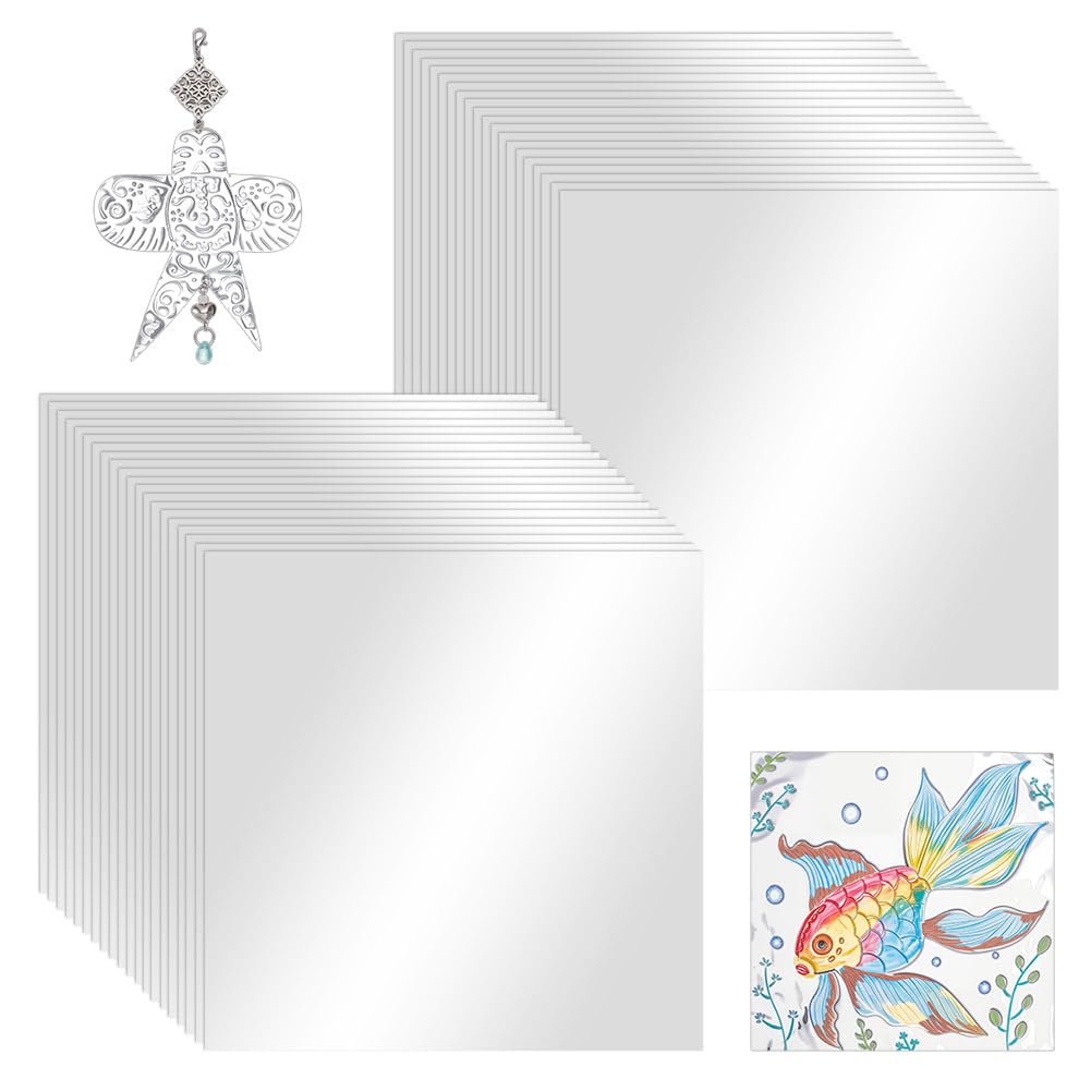 OLYCRAFT 100 hojas de aluminio y metal para manualidades, 15 x 15 cm, lámina metálica plateada de doble cara de 0,1 mm de grosor, lámina de estaño para pintar, grabar y grabar en relieve, proyectos de