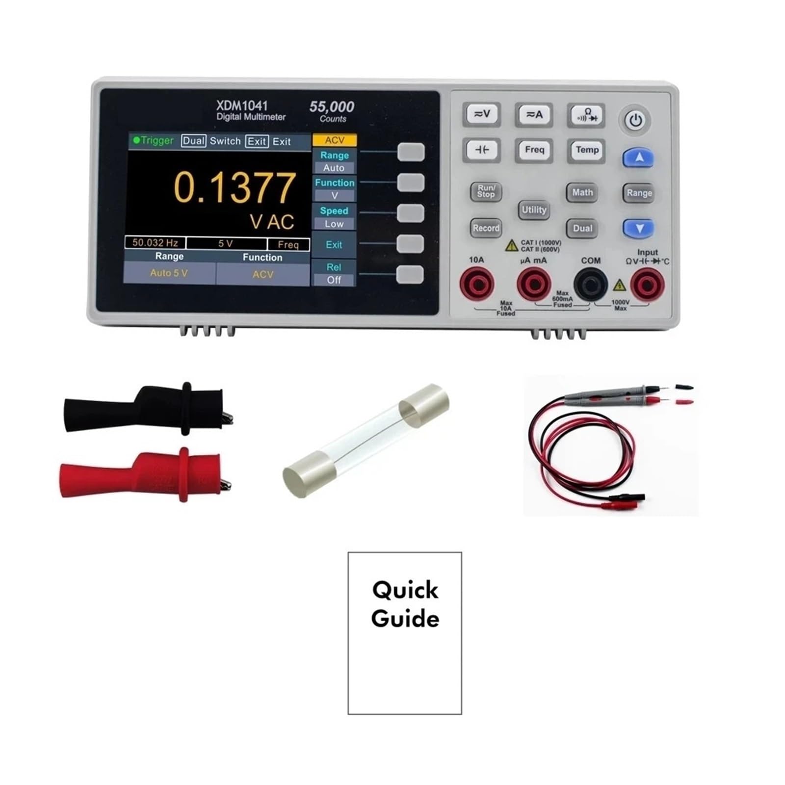 LCR-Messgerät, XDM1041 XDM1241 Digital-Multimeter Tragbarer Tisch True RMS DC/AC Strom Spannung USB Multimetro Tester Meter,Tester-Tools(XDM1241)