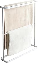 Bath Towel Hanger, Metal Material, Towel Hanger, Bath Towel Stand, Rack, Towel Dryer, Laundry Storage, Room Drying, Indoor Drying, Space Saving, Compact, Standing Type, For Bathroom/Washroom
