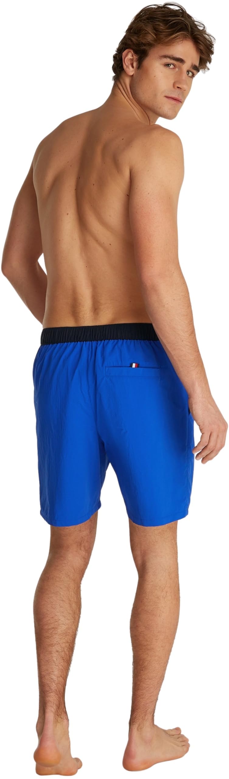 Tommy Hilfiger Uomo Pantaloncino da Bagno Long Drawstring con Coulisse