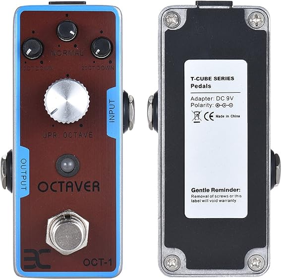 HXBER OCT-1 Octave Mini Octave Guitar Effect Pedal True Bypass Full Metal Shell