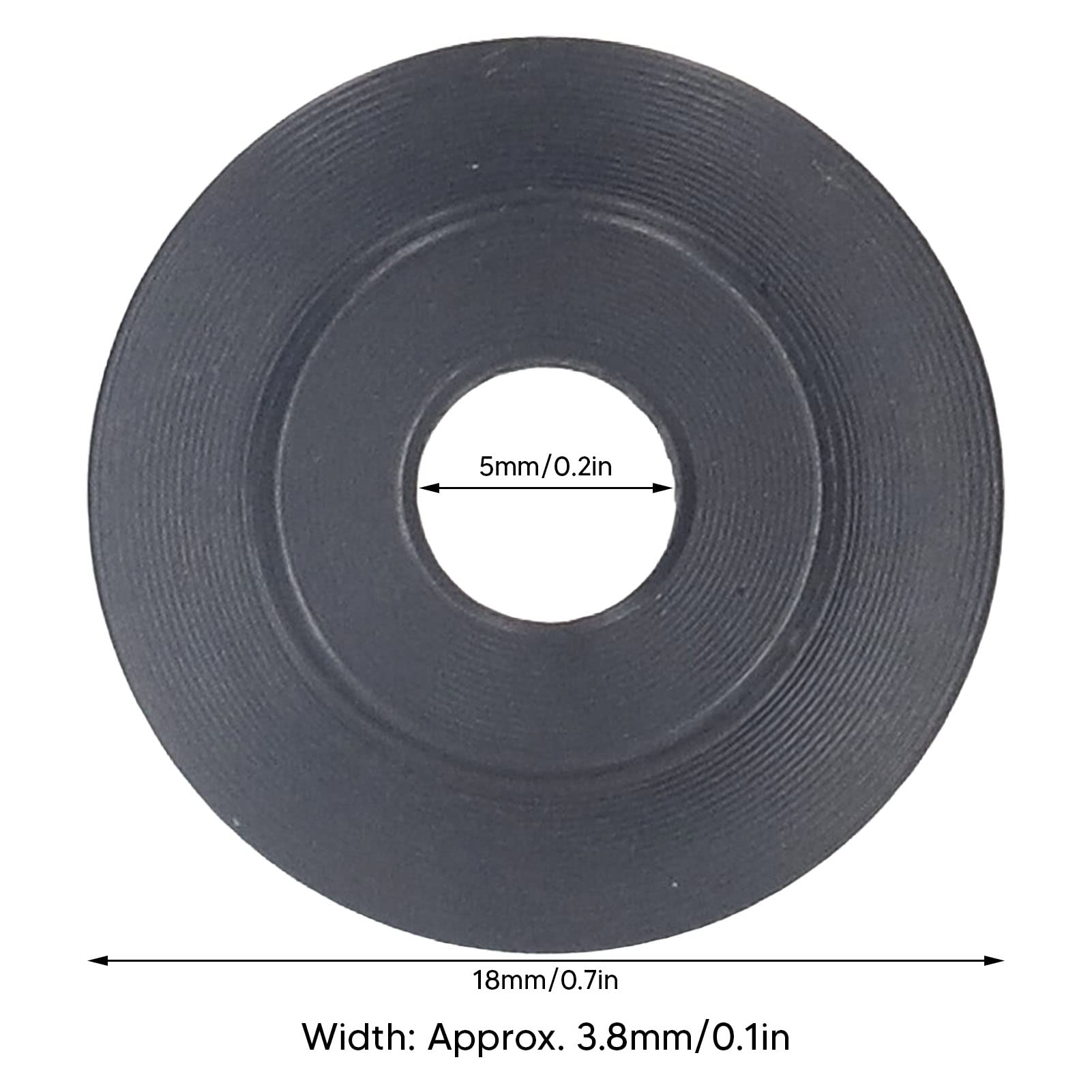 Pipe Cutter Wheel, 10 Pcs Replacement Blades, 18mm OD, 5mm ID, 3.8mm Width, Ultra Thin Manganese Steel Tubing Cutter Accessory