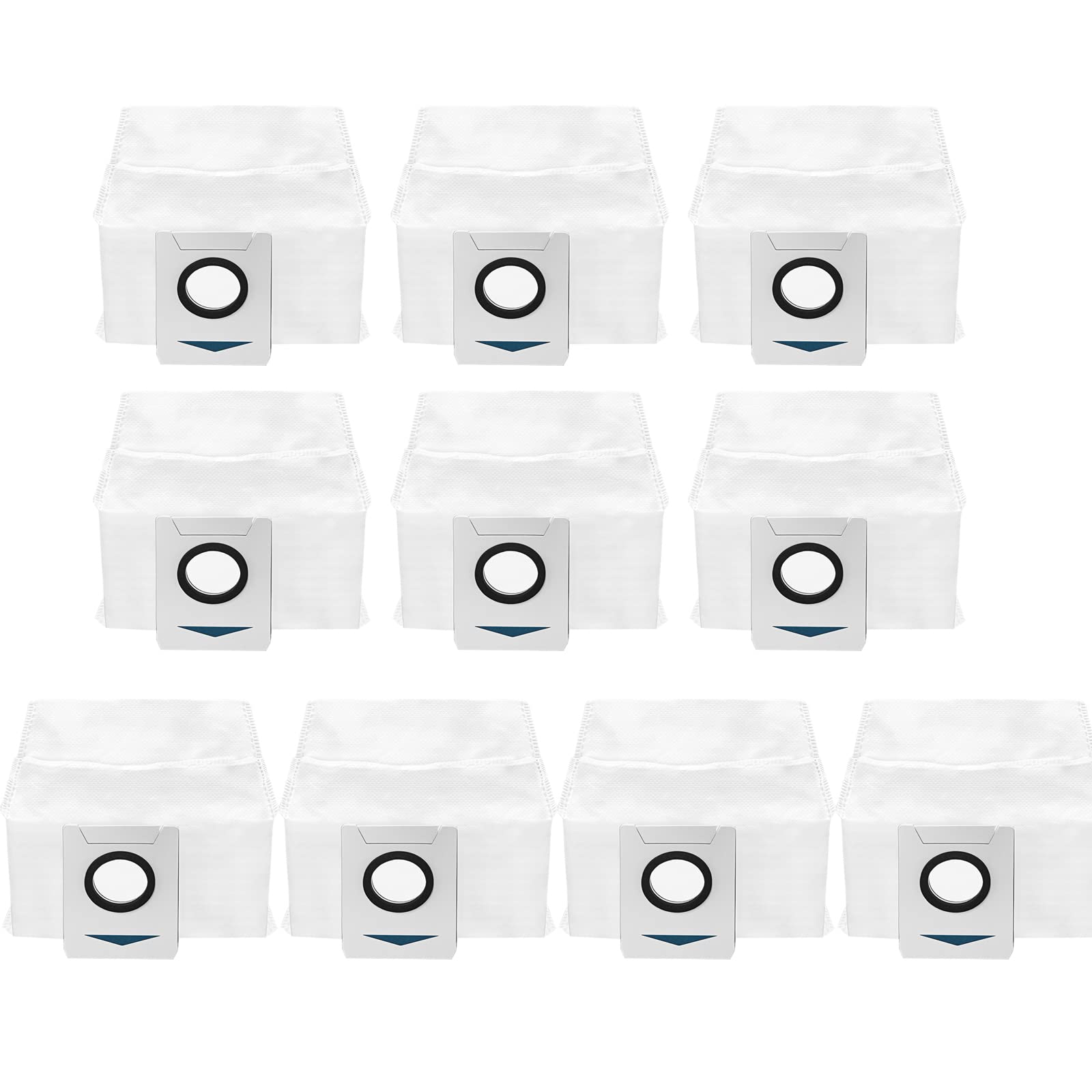 10 Pack Replacement Vacuum Bags Compatible for ECOVACS DEEBOT X1 Omni / X1 TURBO Robot Vacuum Dust Bags Accessories Replacement Parts