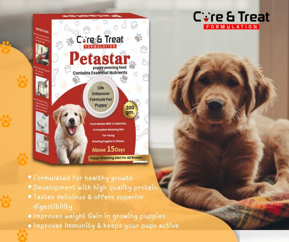 Image of Care & Treat Milk Powder 300 Gm | Dog Food| Puppy Weaning Diet for All Breeds| Improves Immunity & Digestability for Pups