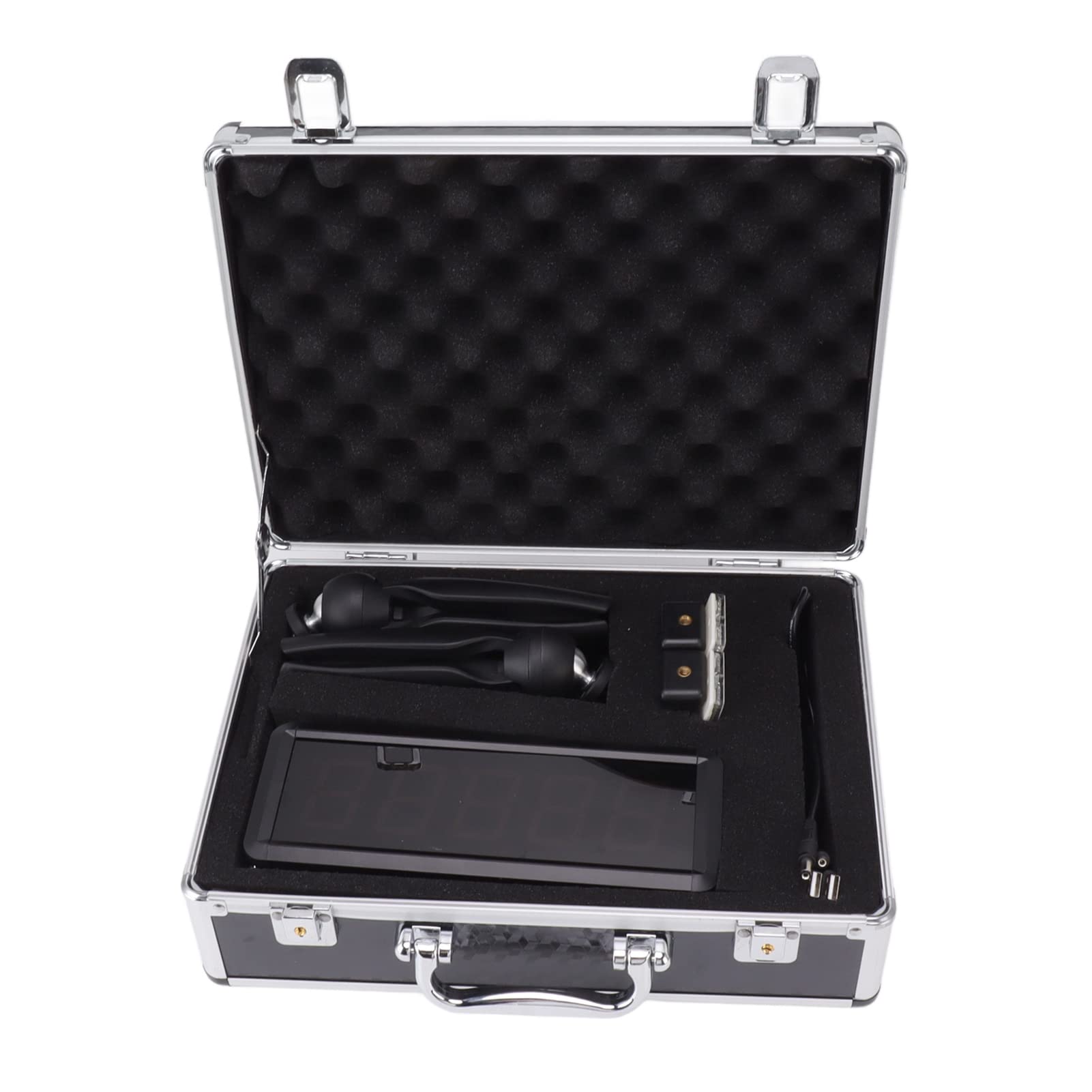 CHICIRIS Sprint Timer, 100?240V 8m Effective Distance Easy Installation 5 Digits Display Racing Stopwatch 1500mAh Battery for Training (US Plug)