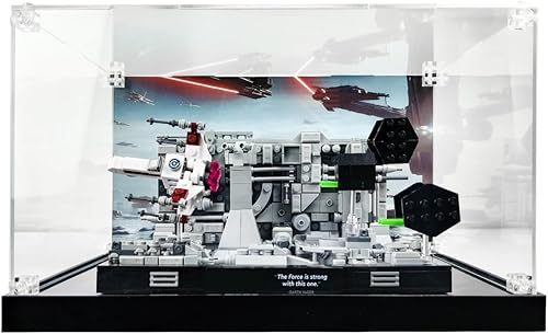 Vitrina de acrílico para Lego Star Wars Death Star Trench Run Diorama 75329 Set para adultos, decoración de habitación, recuerdos de regalo