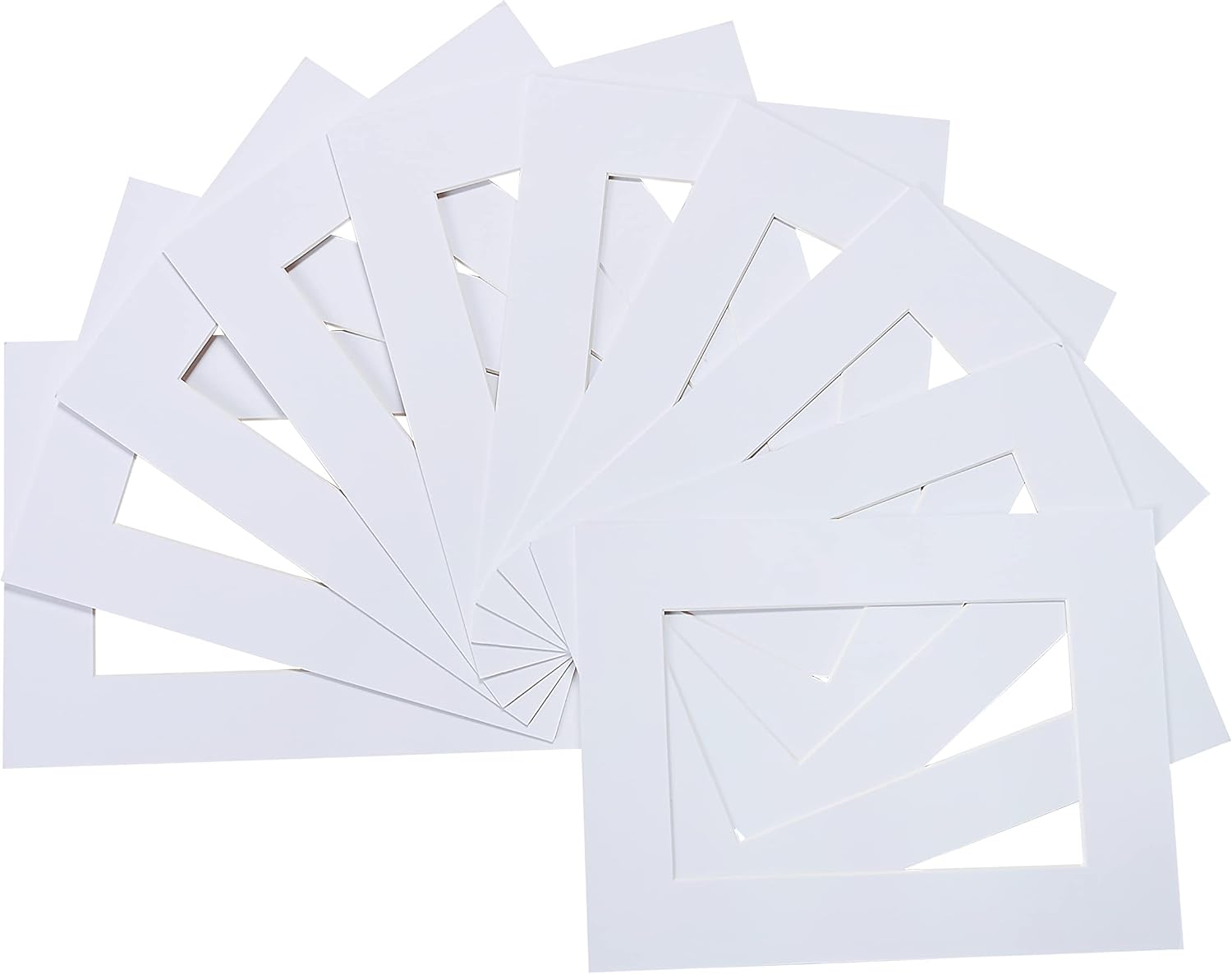 Donmills 10pack Picture Photo Frame Mounts Mats, 8X6 inch Frame for