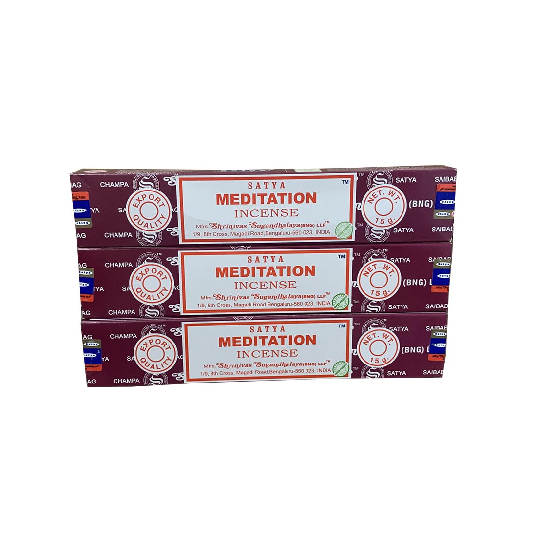 Giftlocaluk Calming Sandalwood, Light Florals, And Herbs Satya Meditation Incense Sticks - Zen Blend For Deep Focus & Inner Peace (Pack Of 3 X 20 Sticks)