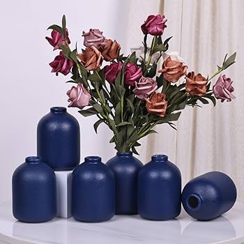 Amazon.co.jp: 陶器製の花瓶6~6個セット 小花瓶(ブルーセット) : Home Amazon.co.jp: 陶器製の花瓶6~6個セット 小花瓶(ブルーセット) : Home
