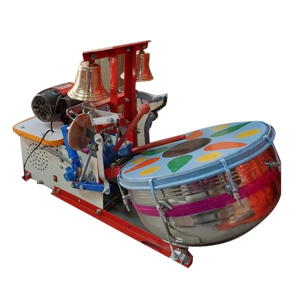 Fully Automatic Electric Mini AARTI MACHIN 20WITH SHANKH Nagara, 2 Bells & Jalar For Home Temple, Satsang Or Pooja Room (Basic Arti)-image-4