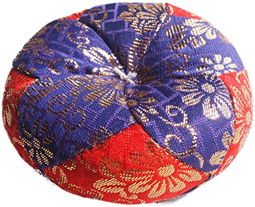 りん布団 おりん用 木魚用 リン座布団 檀家 お寺さん用 総金丸 (8号 直径24cm, 赤紫)