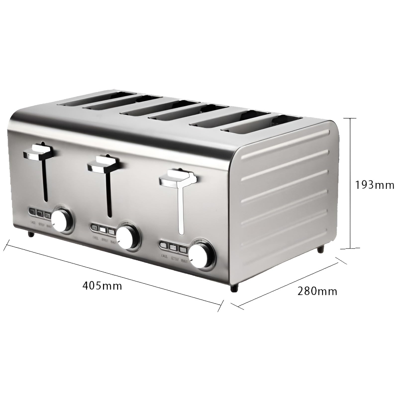 Máquina Para Hacer Pan Con Calefacción Multifuncional, Máquina Para Hacer Sándwiches Y Desayuno, Tostadora De 4 Rebanadas, Para Bagels, Pan, Gofres Y Muffins #6