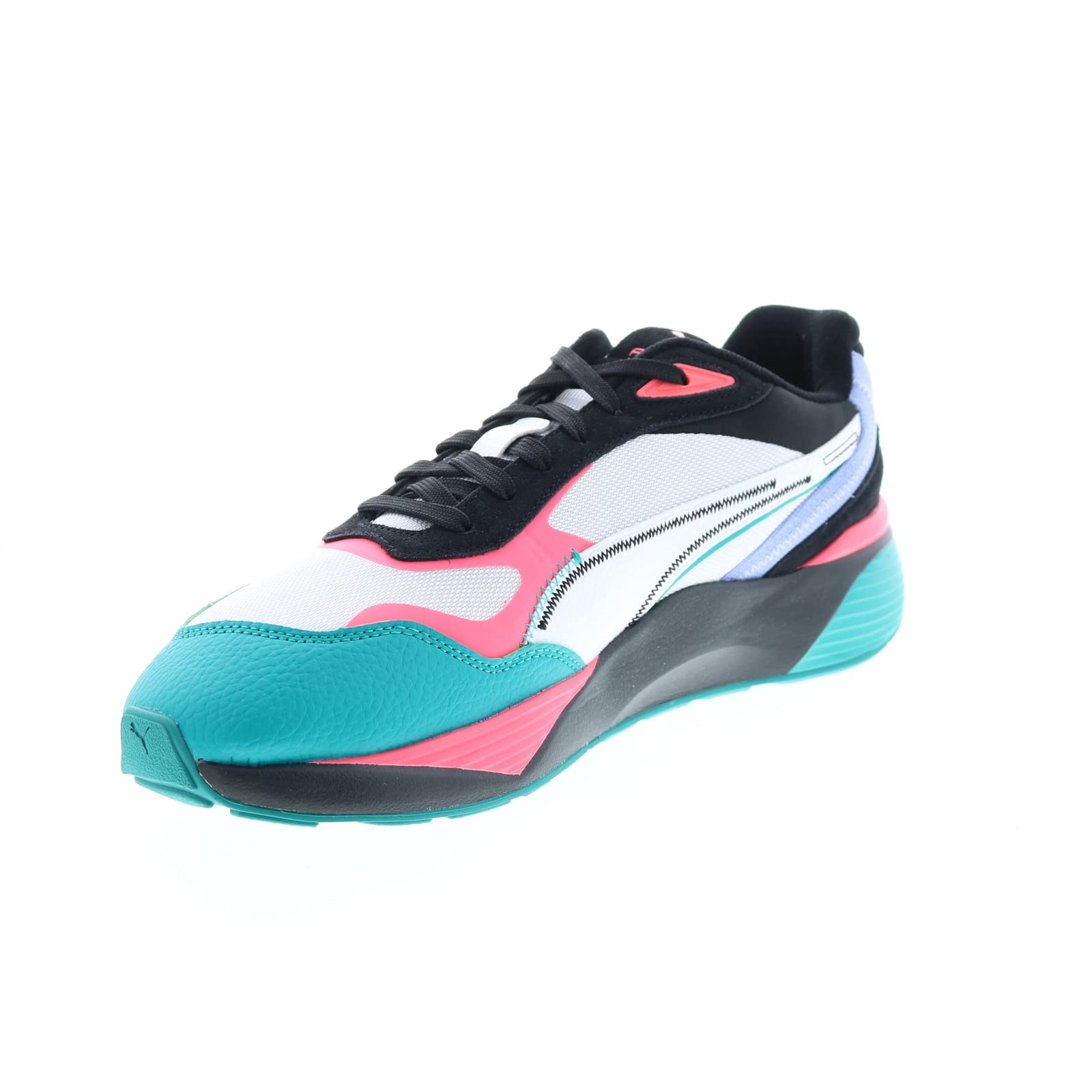 PUMAMens Rs-Metric FD Sneakers, Size: 12 M US, Color: Puma White/Fiery Coral/Turquoise/Light Violet