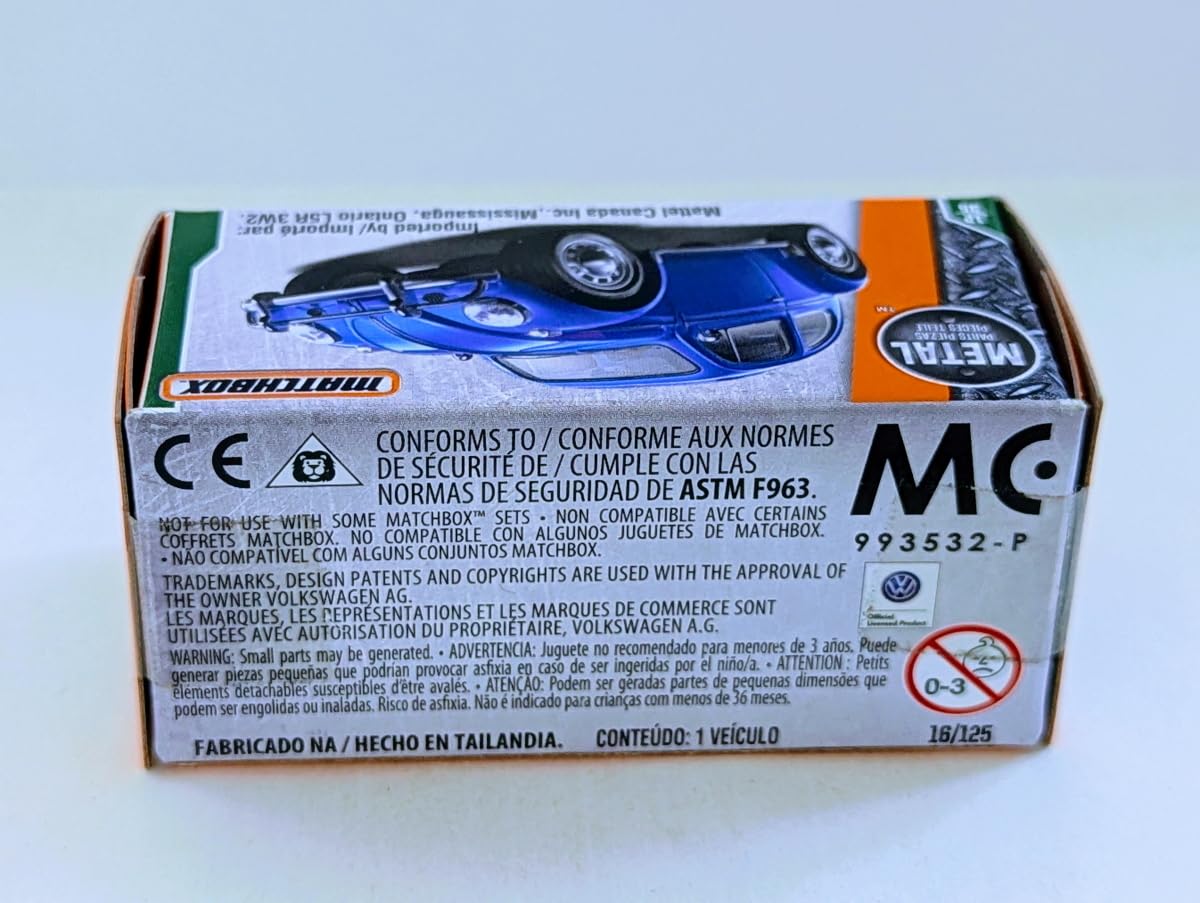マッチボックスBEETLE STREAKER Vintage Matchbox 1972 Beetle Streaker Big Blue Funny Car