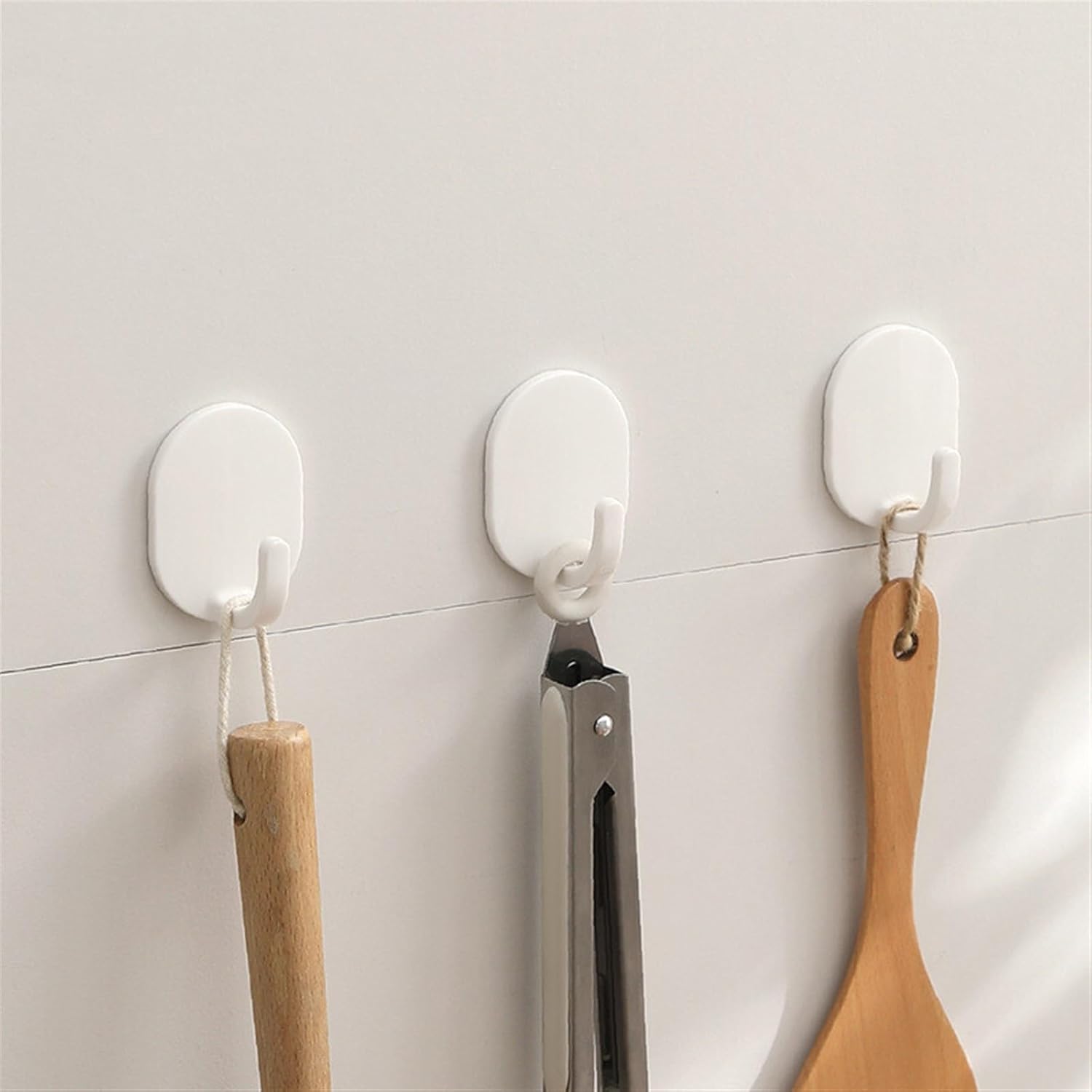 Hook Self Adhesive Clothes Hook Wall Door Hook Bathroom White Towel Hanger Kitchen Wall Hanger Bathroom Accessories