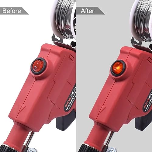 Miniatura 5 de Soldador de hierro multifunción  Artesanía alemana, nuevo juego de pistola de soldadura de estaño profesional de 60 W, hierro eléctrico con máquina