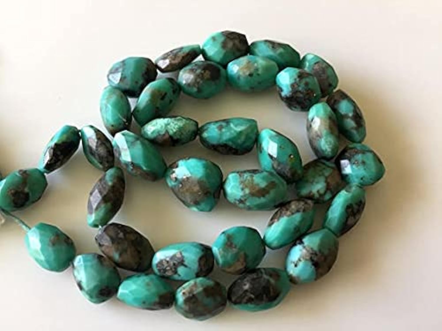 Turquoise Sleeping Beauty Arizona 10mm 13mm perles naturelles bleues vertes en fil de 16 pouces