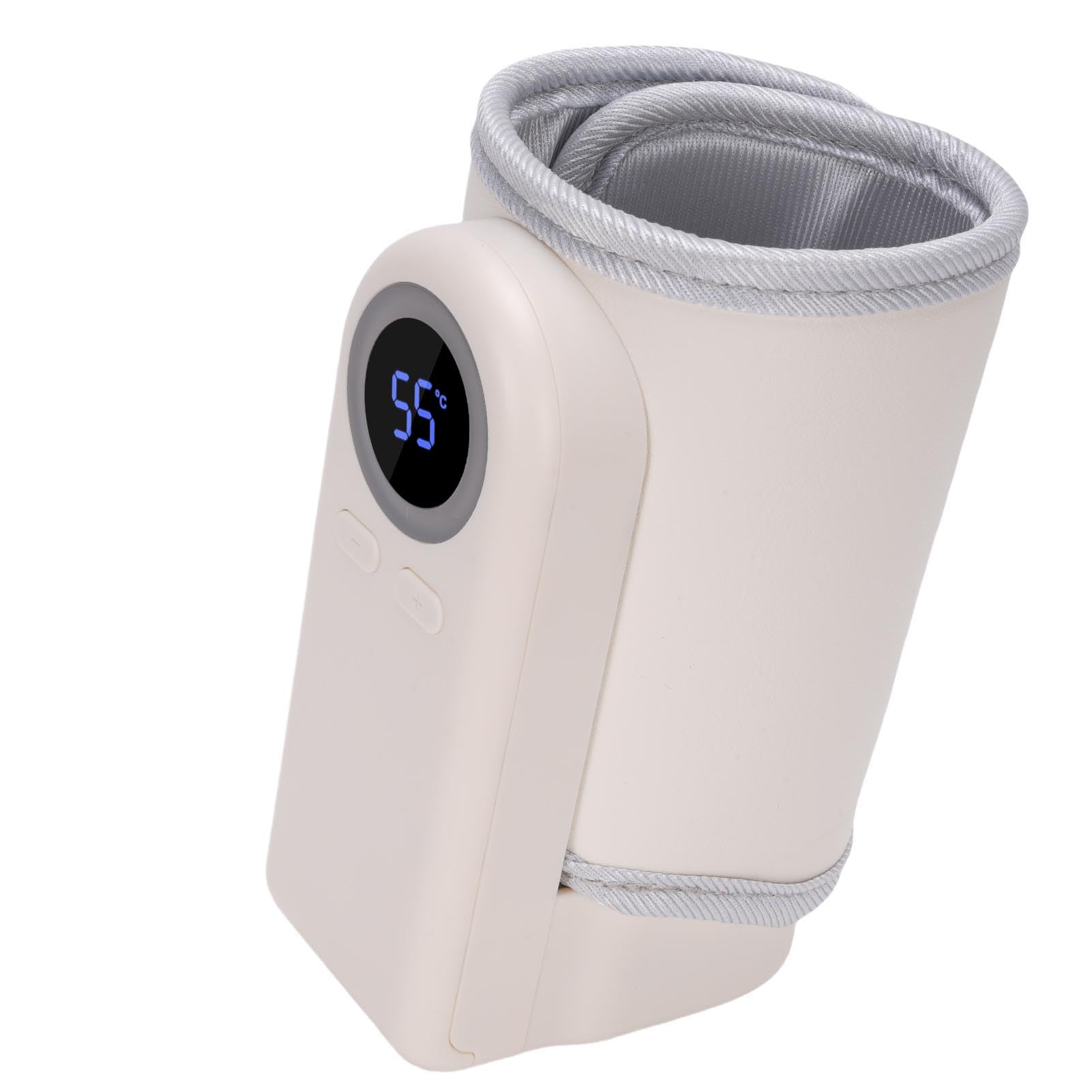 Portable Bottle Warmer USB Rechargeable Fast Baby Milk Warmer Wrap Cordless 10000mAh with Silent Heating for Breastmilk Formula Travel