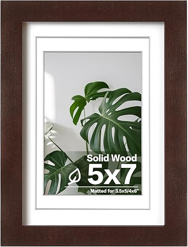 Vista 824 de Egofine Portarretratos de 9 x 12 pulgadas hecho de madera maciza con plexiglás, fotos de 5 x 7/6 x 8 con paspartú o de 9 x 12 pulgadas sin paspartú