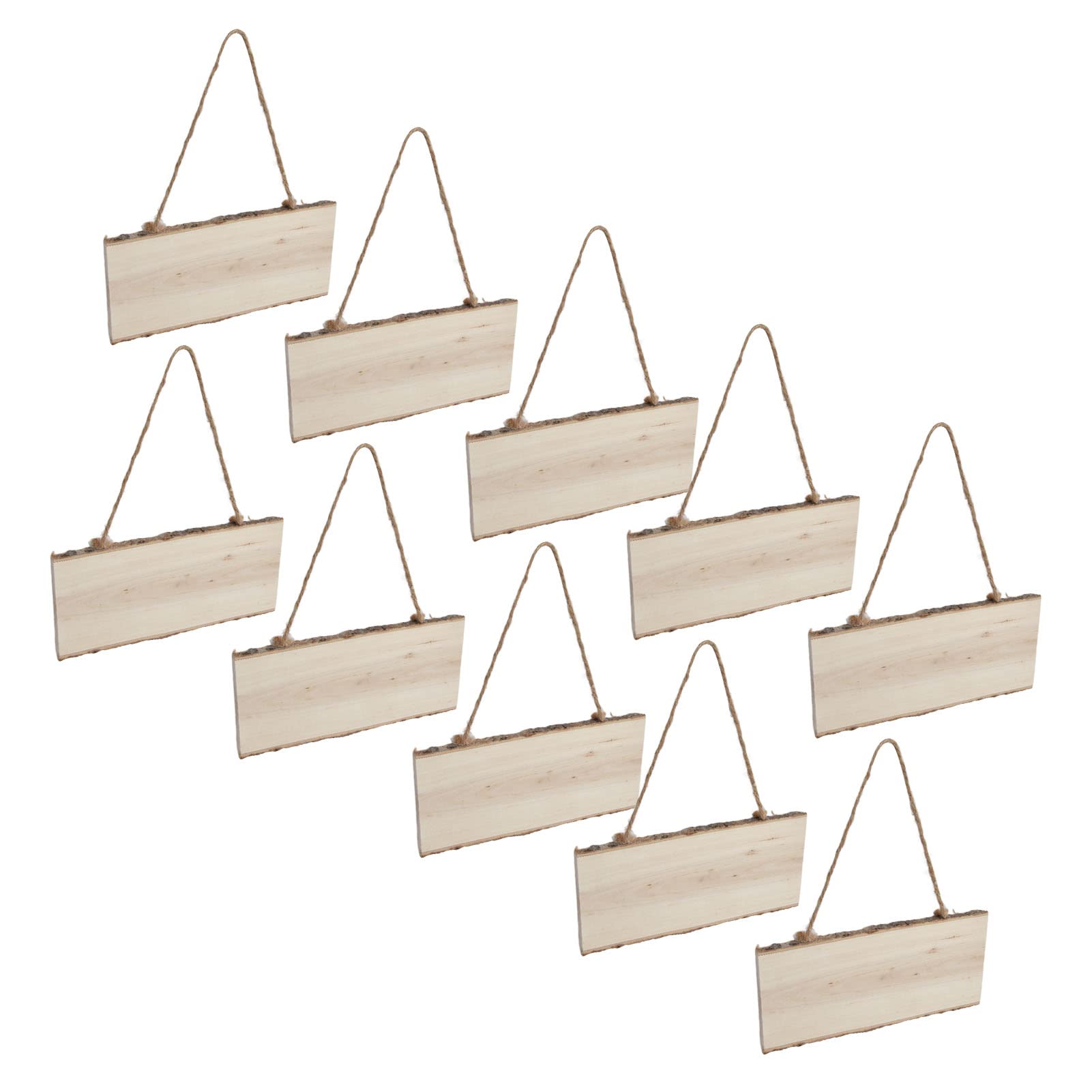 DIY dekoracje wiszące na drzwi, 10 szt. Drewniany znak powitalny wisząca tablica znak malowanie kolorowanka niedokończone okleiny drewniane do ogrodu weselnego 10cm x 25cm