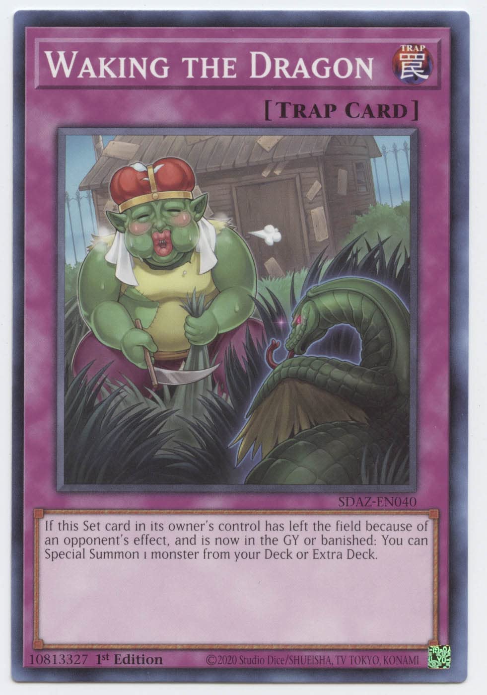 Amazon.com: Yu-Gi-Oh! Waking The Dragon - SDAZ-EN040 - Common