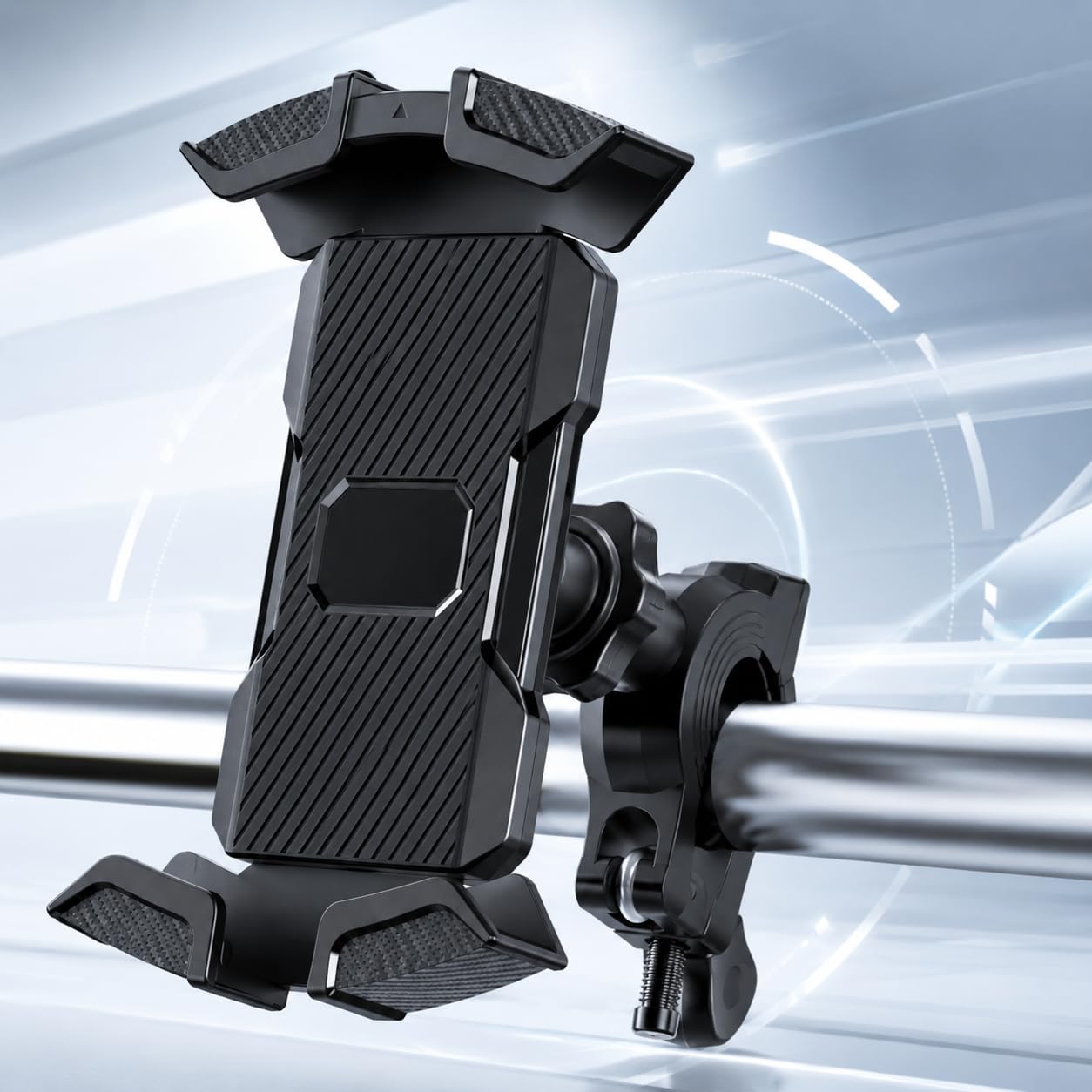 Beyerwerk VeloGrip Fahrrad-Handyhalterung 360 Grad Drehbar Universelle Lenker Smartphone Halterung Für 4,7 Bis 6,8 Zoll Geräte Sicherer Halt Beim Radfahren (2 Stück)