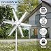 VioroKew 800W Wind Turbine Generator,12V/24V Wind Turbine Kit,6 Blade Professiona Wind Power Generator with Controller, Electromagnetic Power Wind Energy System for Home, Farm, RVs, Boats