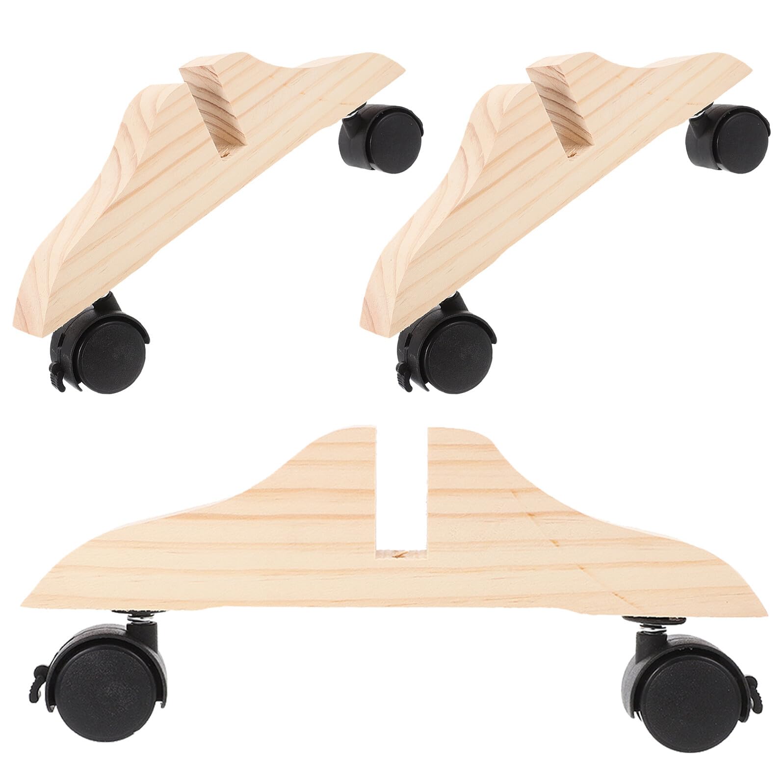 Pieds de séparateur de pièce mobiles et base stable en bois pour support de cloison