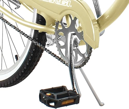 Vista 84 de MICARGI Bicicleta híbrida para adultos de 24/26 pulgadas, bicicleta híbrida de 1/7 velocidades para mujeres, hombres, personas mayores, bicicleta