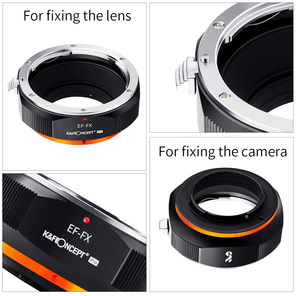 K & F Concept EF à FX Adaptateur D'objectif Autofocus Pour IL EOS EF Objectif EFS à Fuji X-Pro3 X-Pro2 X-T5 Count100 XS10 XS20 Appareil Photo X-T30II