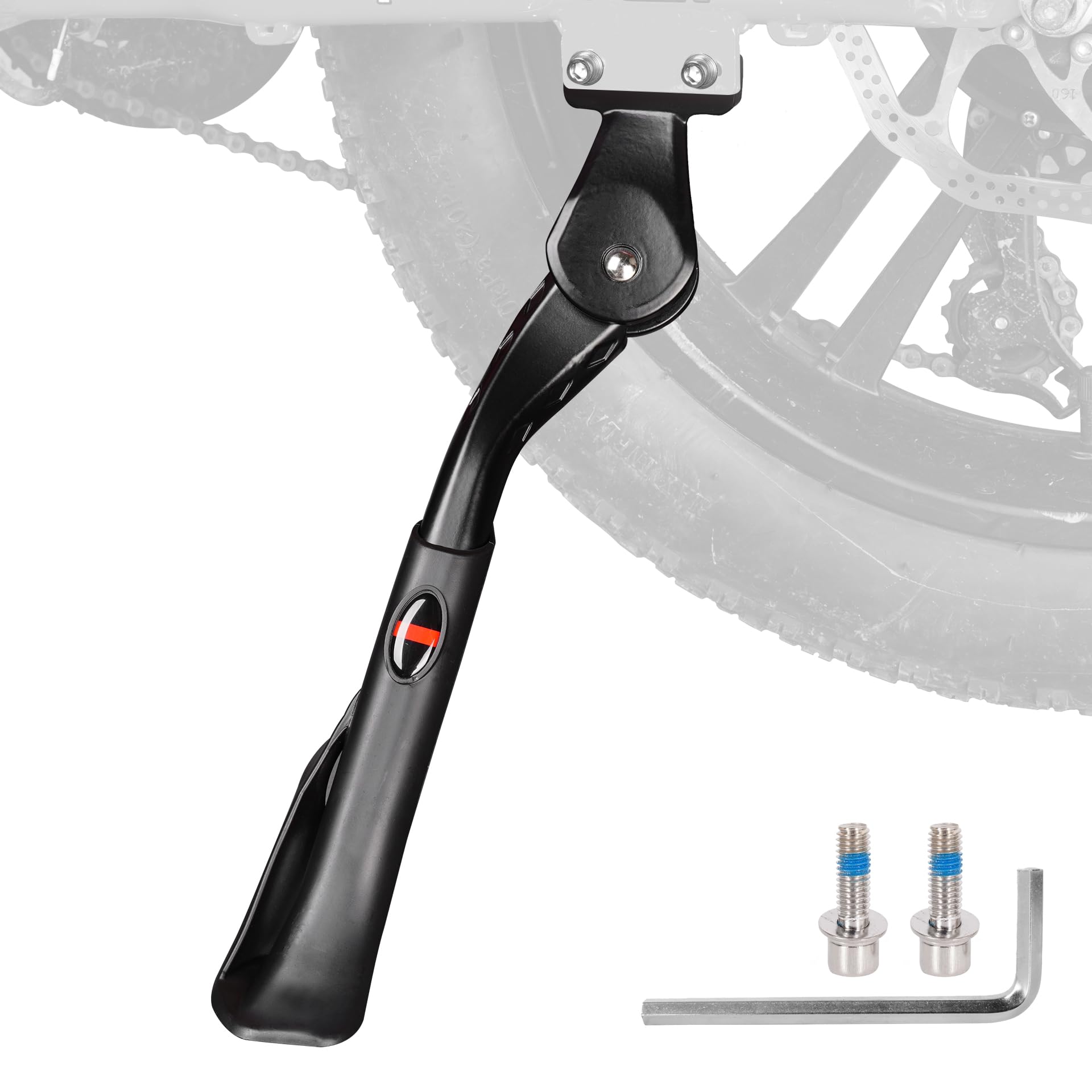 Adjustable Bike Kickstand For 24-29 Inch Bicycles - Fits Mountain Bikes, Ebikes & Road Bikes