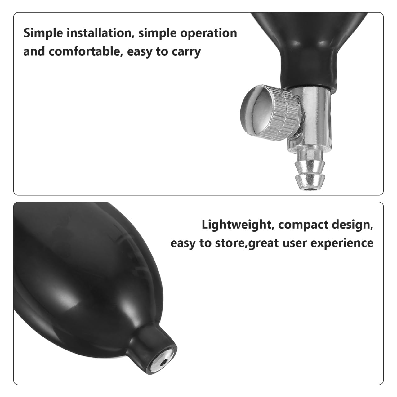 Healeved Kit Gonflage 2 Pièces Poignée De Gonflage Avec Valve De Contrôle D'Air Pour Tensiomètre Sphygmomanomètre Ampoules De Manuelles Latex