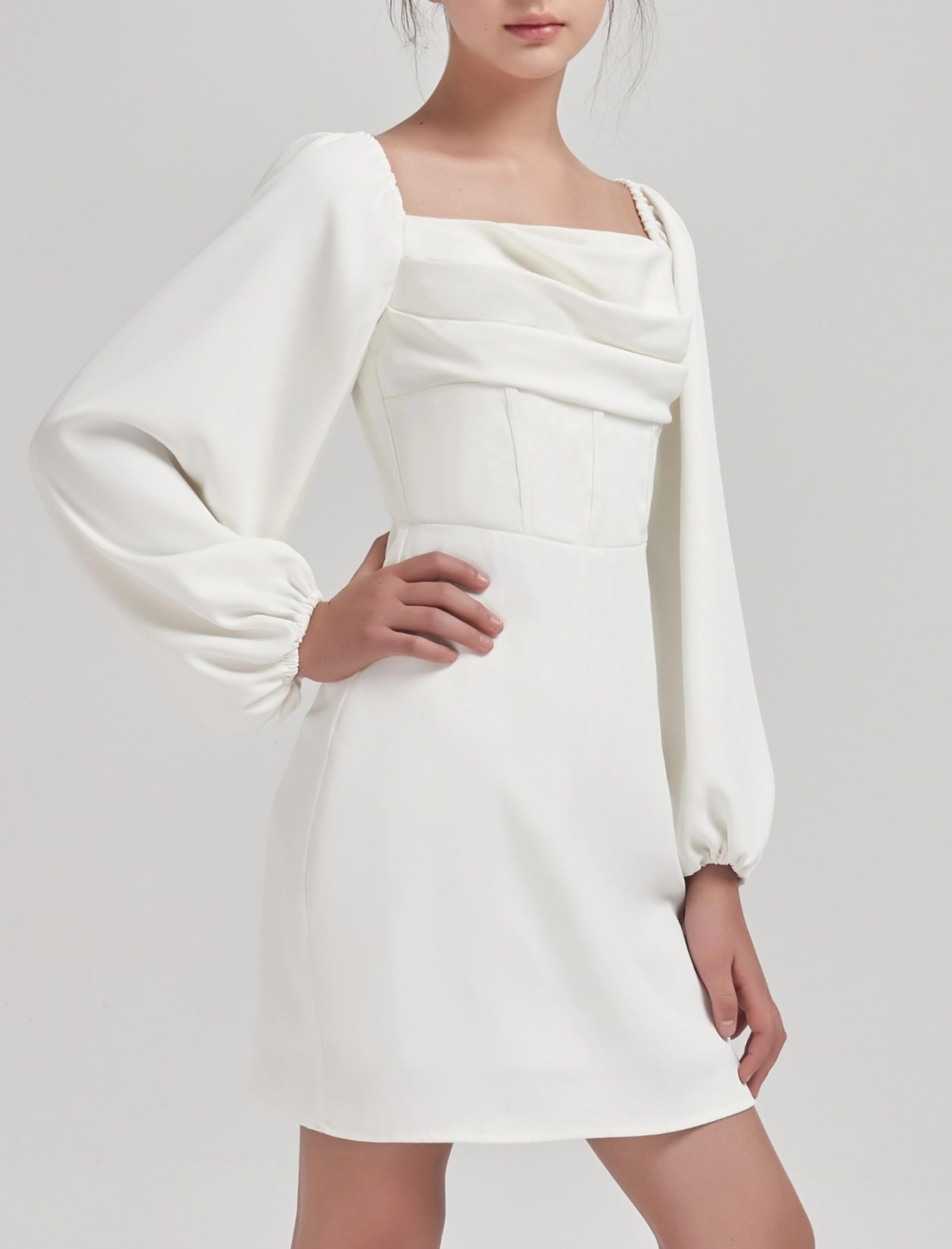 EXARUS Formelles Kleid für Mädchen, gerüscht, Teenager, Heimkehr, Tanz, besondere Anlässe, Tween, Abschlussfeier, Abschlussball, Party, Rüschenkleider