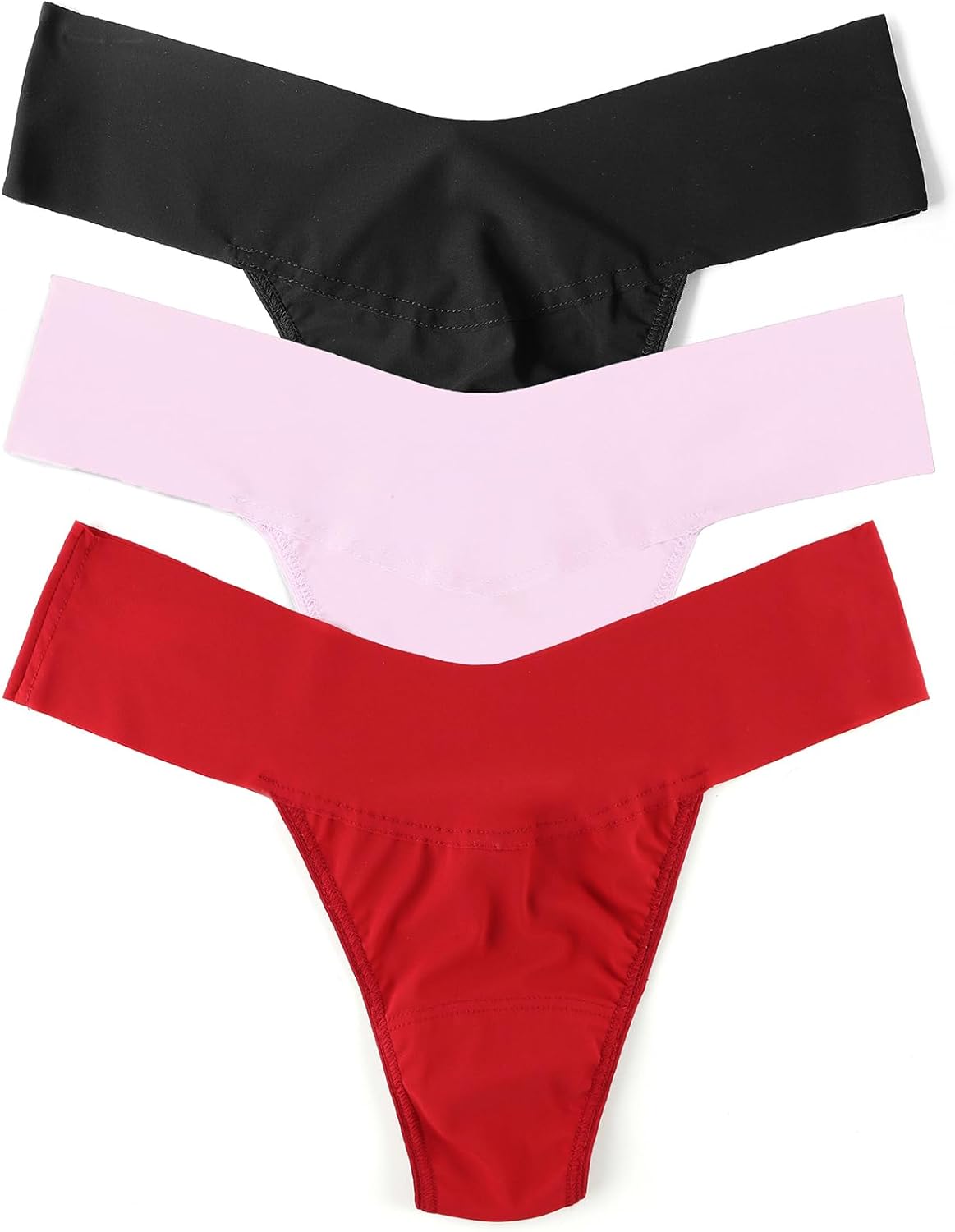 hanky panky - BreatheSoft Natural Rise Thongs for Women | Comfortable Everyday Lingerie Panties | Sizes (XS-XL) | 3 pack