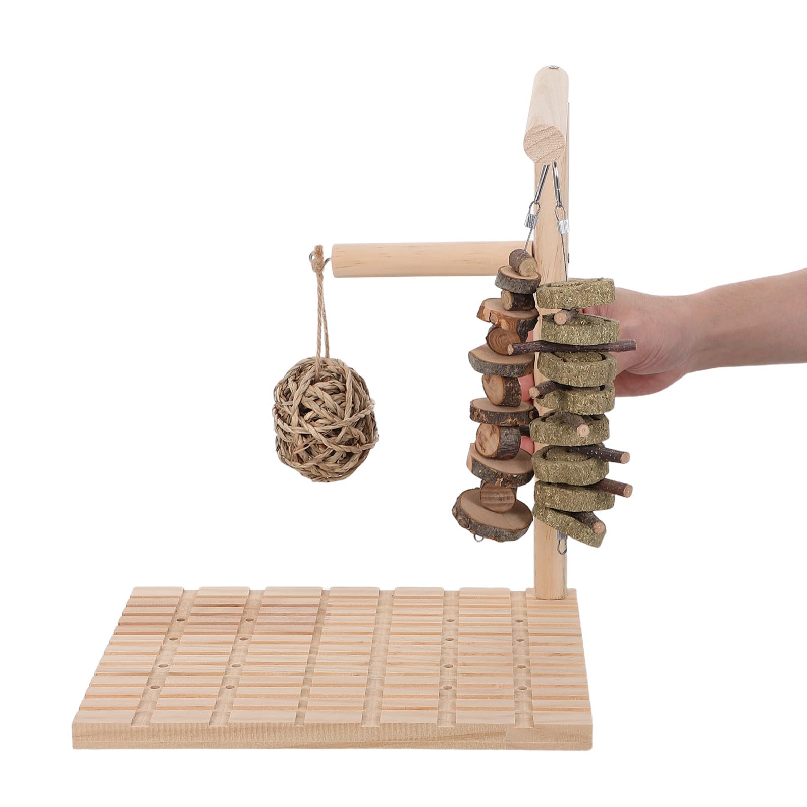 Supvox Kaninchen Kauspielzeug 33x26x20cm mit Fußkomfort und Interaktivem Spiel für Kleine Haustiere Wie Meerschweinchen und Hamster