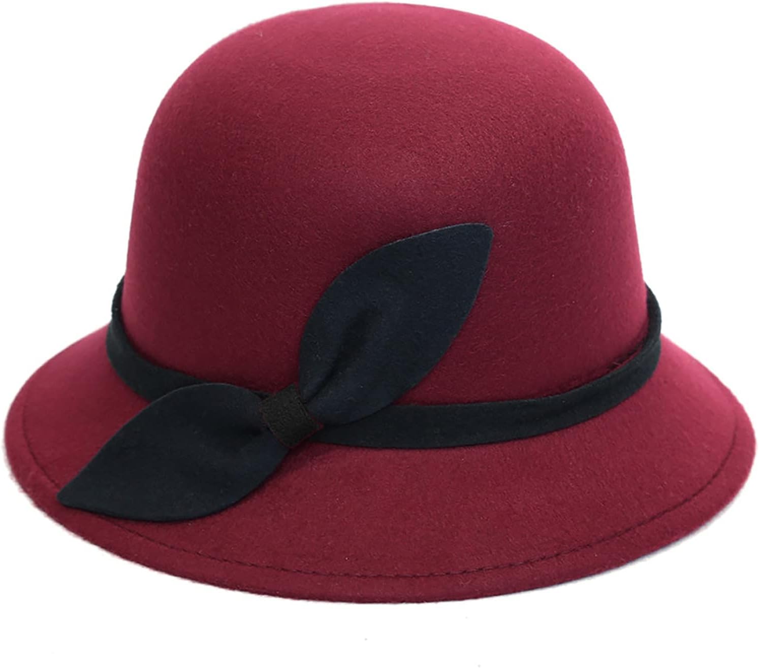Bowler Hats for Women Bowknot Wide Brim Fedora Church Hat Vintage Elegant Hats for Wedding Party Festival