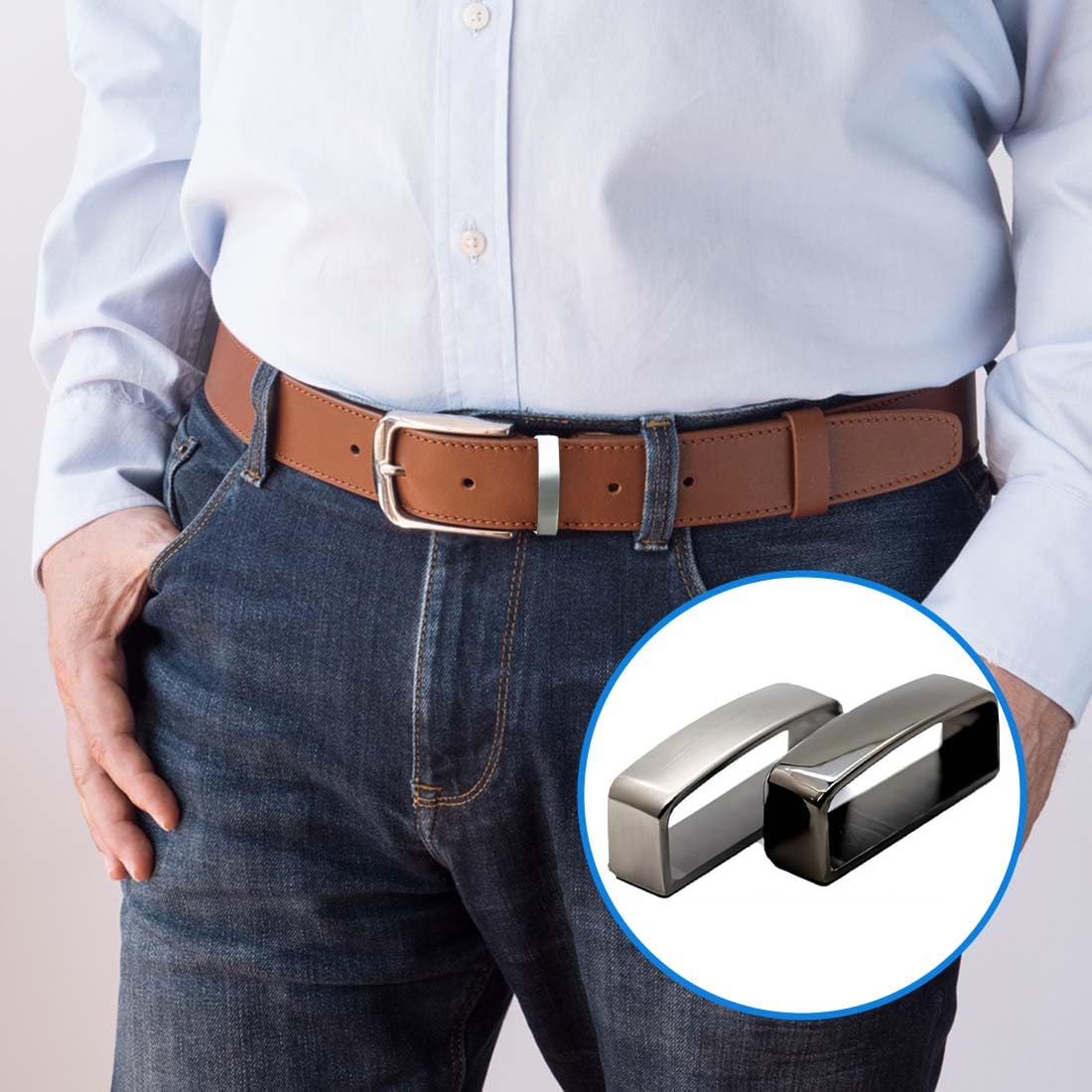 IKOPFLN 4 Stück Gürtelschnalle, gürtelschlaufe, gürtelschnalle herren, gürtelhalter, gürtelschnallen für herren, gürtelschlaufengürtelschnallen zum wechseln, 3.5cm