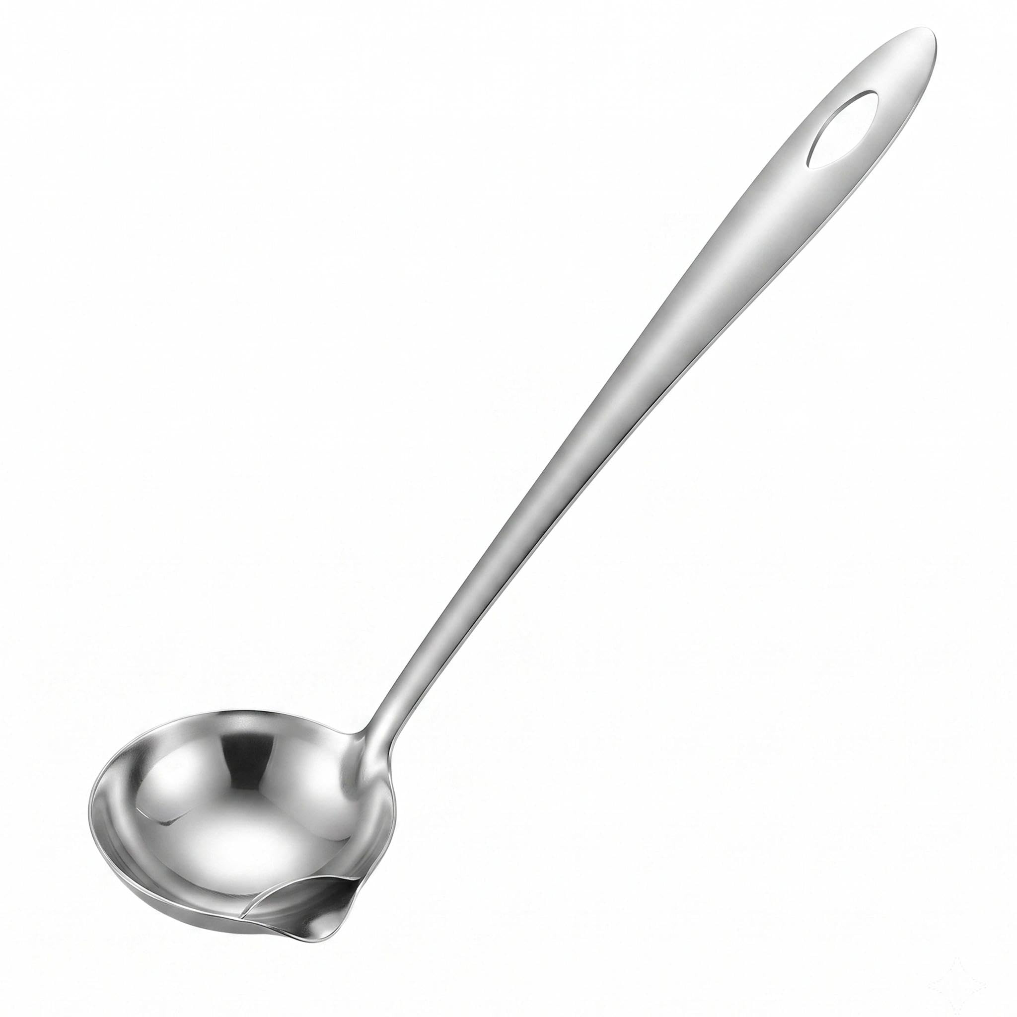 1 peça de concha de sopa separadora de óleo para cozinha - aço inoxidável, concha de